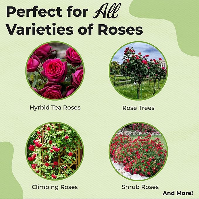 Specialty Rose Planting Mix by Perfect Plants | Premium Nutrients for Flowering Roses Such as Drift, Knockout, and Heirloom (4qt)