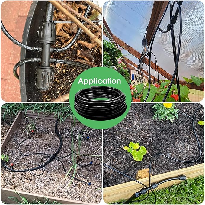 Maotong 40 FT 1/2 inch Drip Irrigation Tubing Main Line Hose Tube for Garden Irrigation System