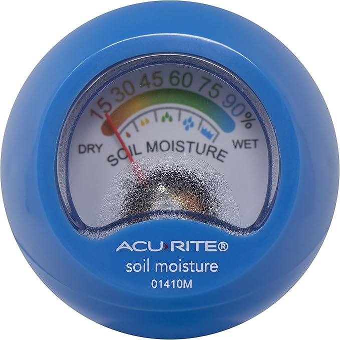 AcuRite 01410M Soil Moisture Meter, Blue