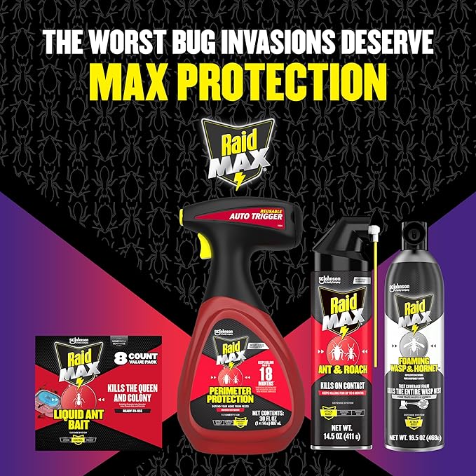 Raid Max Perimeter Protection, 30 Oz Bottle (Pack of 2)