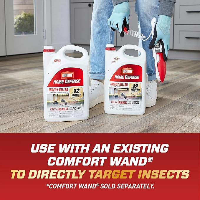 Ortho Home Defense Insect Killer for Indoor and Perimeter Refill2 - Ready-To-Use Bug Spray Refill, Kills Ants, Roaches, and Spiders, 1 gal.