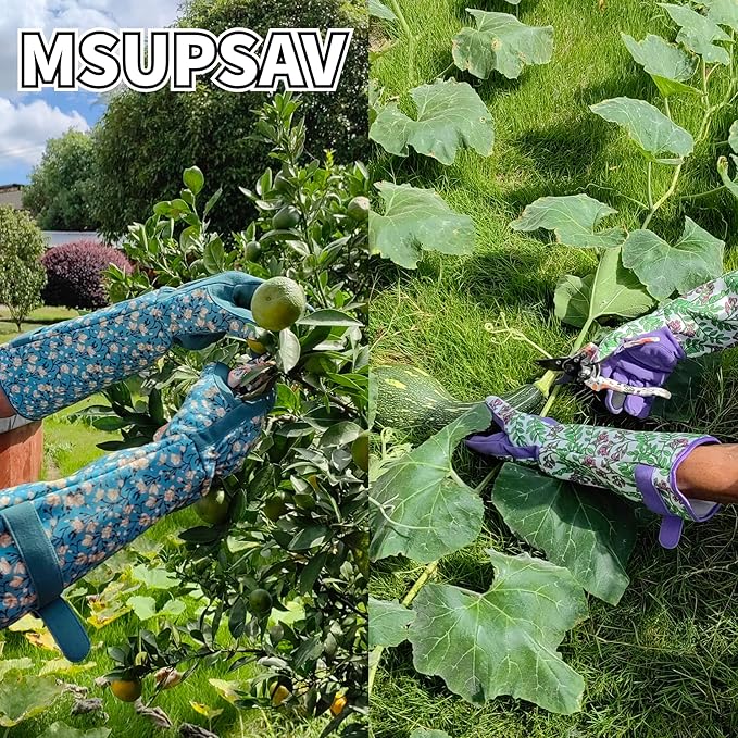 Long Gardening Garden Gloves,Thorn-proof&Puncture Resistance Rose Cactus Gauntlet Glove for Gardener,Gifts