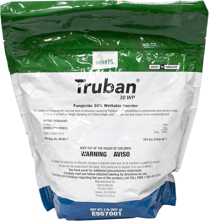 Truban 30WP Fungicide for Greenhouse and Nursery 2 Lb Bag