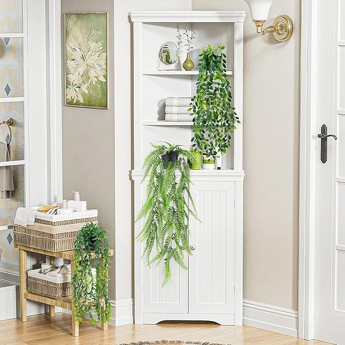 Der Rose 8Pcs Fake Hanging Plants in Black Pots Artificial Ivy Vines Faux Eucalyptus Plants for Bathroom Bookshelf Wall Shelf Decor Indoor
