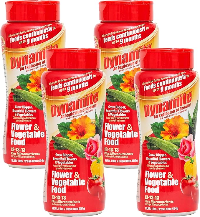 Dynamite Complete Plant Food Flower & Vegetable1 lb (Pack of 4)