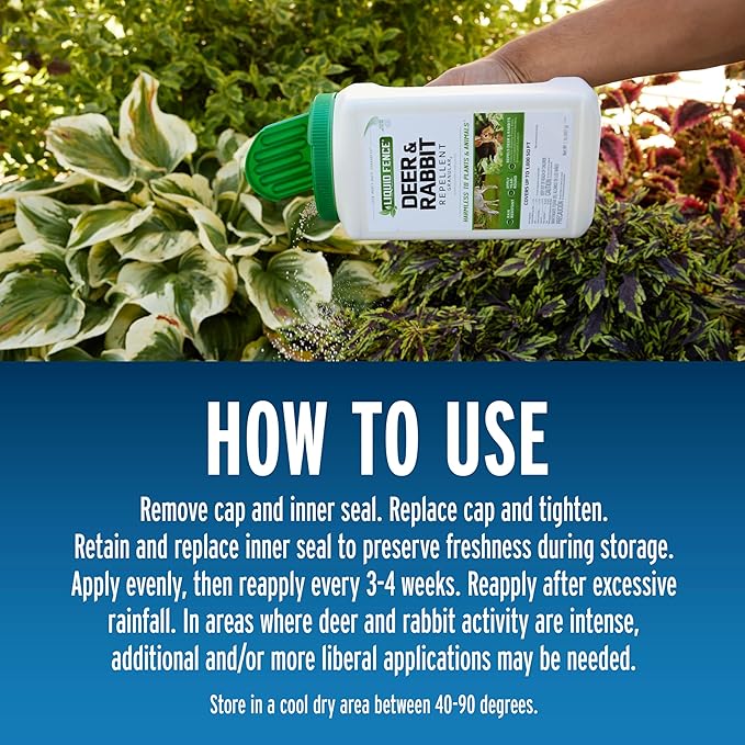 Liquid Fence Deer And Rabbit Repellent Granular 2 Pounds, Apply Year-Round, 2 Pack