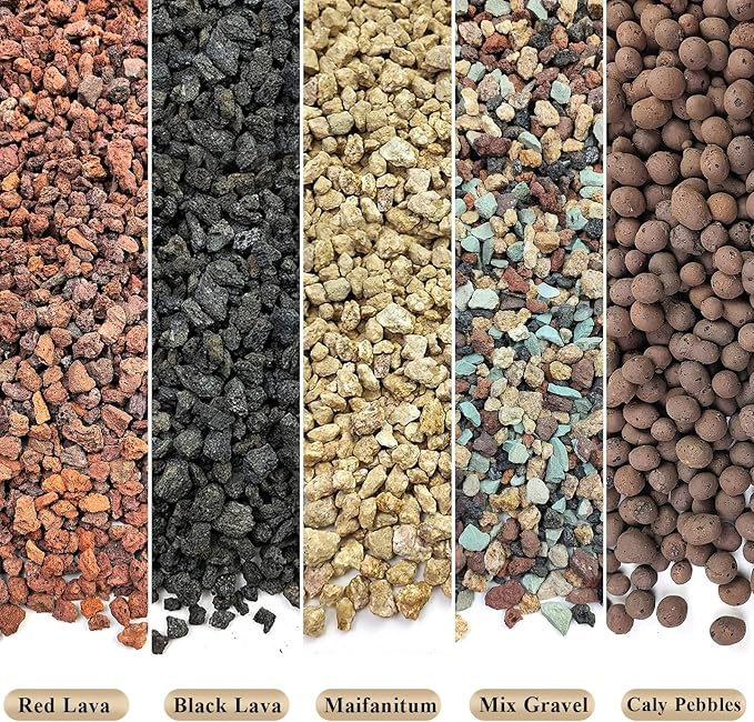 FANTIAN 2 lbs Clay Pebbles for Plants, 8-12 mm Leca Clay Balls for Indoor Plants, Orchid Potting Mixes, Hydroponic Growing, Aquaponics, Potted Top Dressing and Drainage
