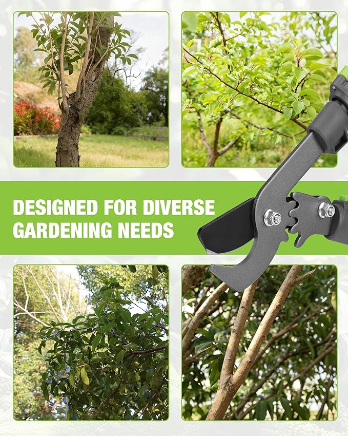 WORKPRO Extendable Bypass Lopper for Gardening, 25-37" Branch Cutter with 1.5" Cutting Capacity, Heavy Duty Pruning Shear Featuring Gear System for Tree Trimming, Tree Cutter Handheld with SK5 Blade