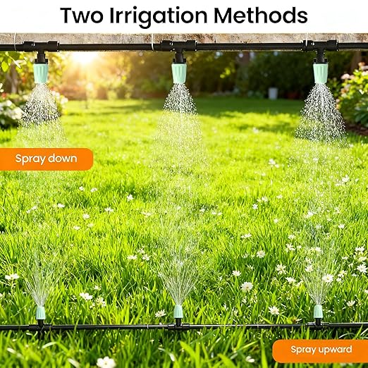 Drip Irrigation System，1/4" Blank Distribution Tubing Watering Hose, DIY Micro Sprinkler Automatic Plant Waterer for Garden, Greenhouse, Raised Bed, Patio & Outdoor Plants （65FT