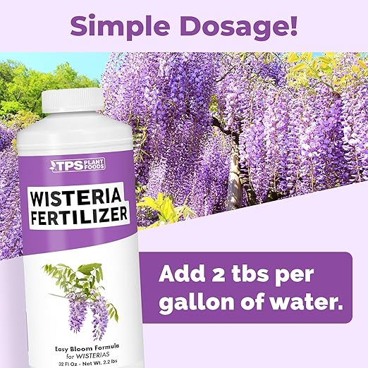 Wisteria Fertilizer – Liquid Plant Food for More Blooms, Stronger Vines & Healthy Root Development, 32 oz