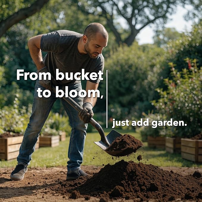 All Purpose Topsoil 6 lb Pail, Premium Garden Potting Mix, Planting Soil for Indoor Outdoor Plants, Flowers, Vegetables, Shrubs, Raised Beds, Containers and Landscaping