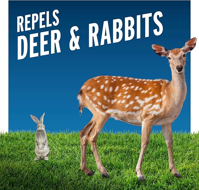 Liquid Fence Deer And Rabbit Repellent Concentrate 40 Ounces, Apply Year-Round