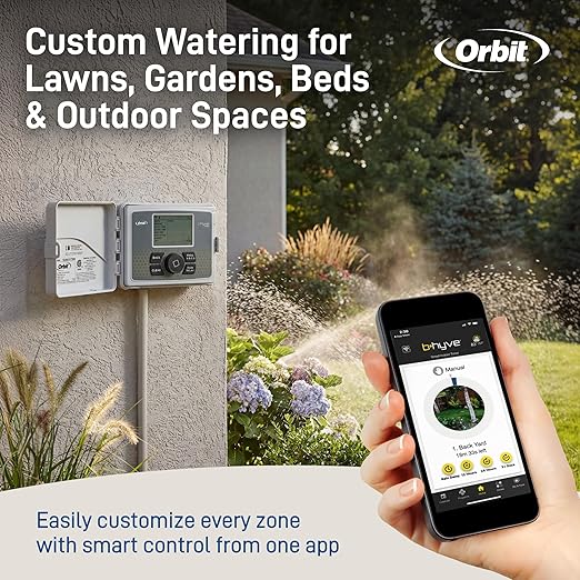 Orbit 57946 B-hyve 6-Zone Smart Indoor/Outdoor Sprinkler Controller