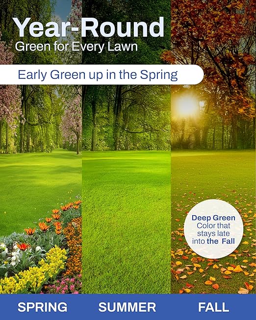 EarthWorks EW4H Replenish Lawn Fertilizer (8-2-2), Organic Compost Grass Food, Deep Root Turf Booster, Year-Round Green, Soil-Building Formula for All Seasons, 25 lbs