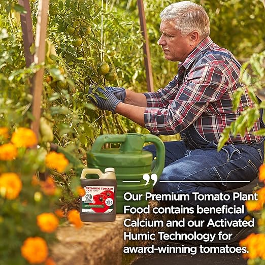 PlantVantage Concentrated Tomato Plant Fertilizer – Liquid Fertilizer with Humic Acid & Zinc, Liquid Tomato Food for Strong Roots, Bigger Blooms & Higher Yields, Easy Root Feed or Foliar Spray – 32 oz