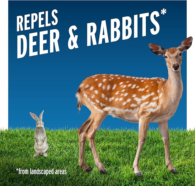 Liquid Fence Deer And Rabbit Repellent Concentrate 32 Ounces, Apply Year-Round