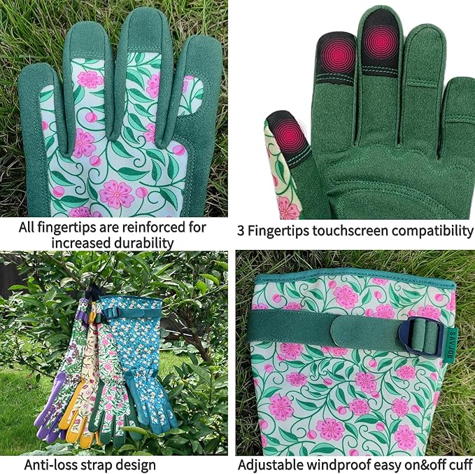 Long Gardening Garden Gloves,Thorn-proof&Puncture Resistance Rose Cactus Gauntlet Glove for Gardener,Gifts