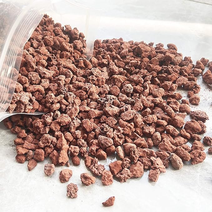 Red Lava Rocks for Plants -100% Pure Volcanic Rock No Dyes or Chemicals-Best Lava Stones Top Dressing for Cacti Succulents Plants,Bonsai