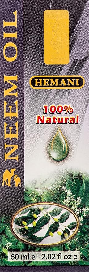 Hemani Neem Oil 60mL - Pure Cold Pressed Oil for Skin & Hair Care | Natural & Halal Certified | Since 1949