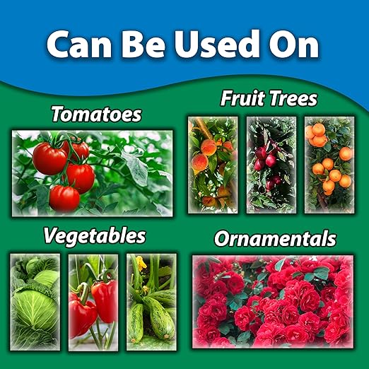 Monterey Copper Fungicide Garden Spray Bundled with Measuring Spoon - Controls Diseases on Citrus, Fruits, Nuts, Vegetables & Ornamentals, Preventative Disease Protection - 1 Pint