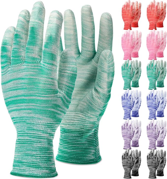 Cutecrop Breathable Gardening Gloves Bulk for Women and Men 8.9 Inch Multi-purpose Garden Gloves for Weeding Pruning