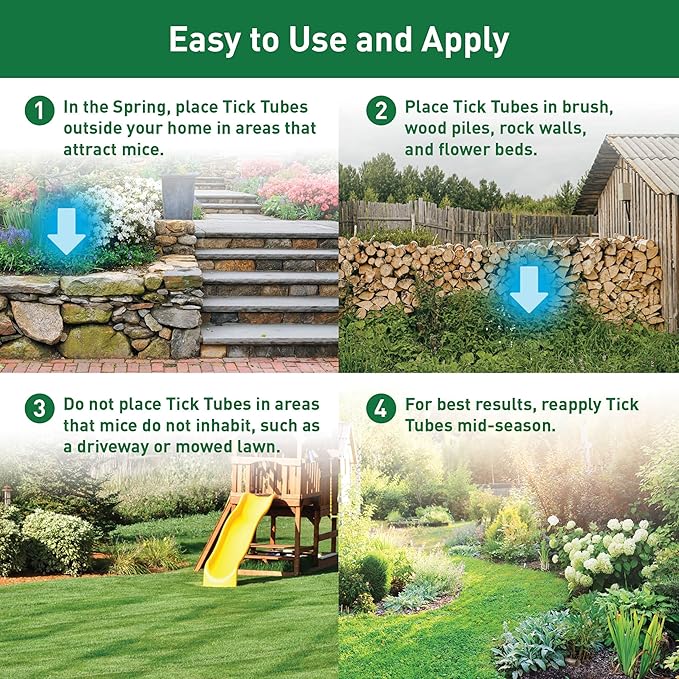 Thermacell Tick Control Tubes; 12 Per Box; No Spray, Easy-to-Use; Kills Ticks That May Carry Lyme Disease; Place in Backyard, Gardens or Wooded Areas Twice a Year; Won’t Harm Kids, Pets or Environment