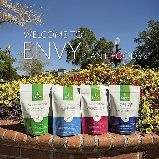ENVY All-Purpose Plant Fertilizer, 1.5 Pound - Makes 150 Gallons, for Indoor and Outdoor Plants, Pet Safe, Water Soluble, Made in USA