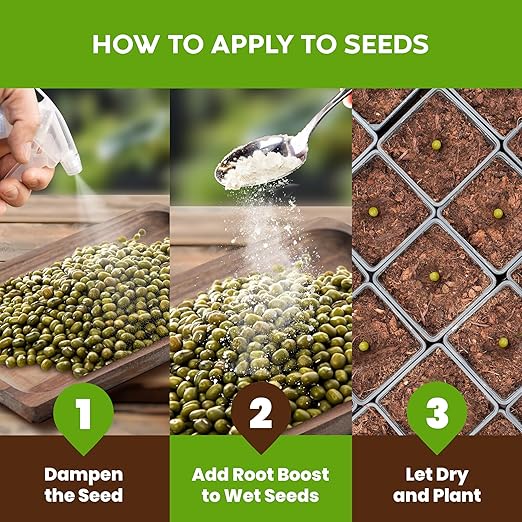 Big Foot Probiotic Root Boost Water Soluble Powder For Established Plants and Transplants - GROW ROOT SIZE, Increase Nitrogen, Grow New Plants from Cuttings, Pea Inoculant - 10 oz