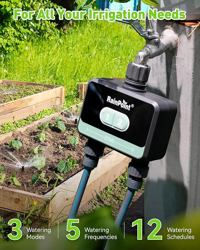 RainPoint WiFi Water Timer for Garden Hose,Blue