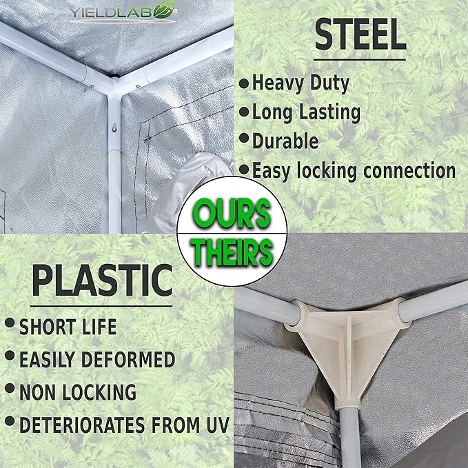 60x60x78 Reflective Indoor Grow Tent 4x4 - Mylar Grow Tent - for Indoor Grow Room - Hydroponics Growing Tent - Grow Tents