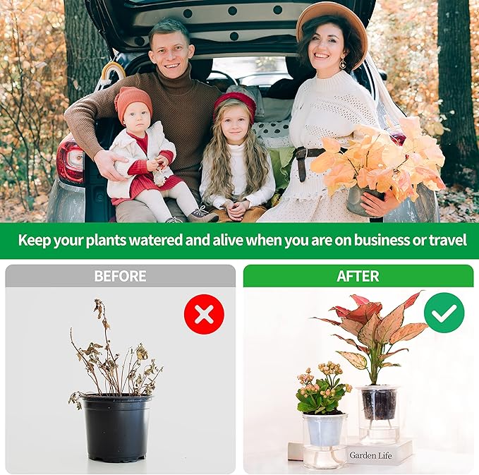 ORIMERC 50ft 1/4 inch Plants Self Watering Capillary Wick Rope Cord DIY Vacation Potted Flower Sitter Hydroponic Wicking Planter Pot Garden Seeds Starting Seedling Automatic Waterer System Device Line