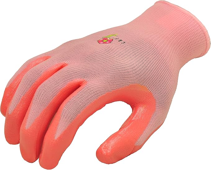 12 PAIRS Women Gardening Gloves with Micro Foam Coating - Garden Gloves Texture Grip - Women’s Work Glove - Working Gloves For Weeding, Digging, Raking and Pruning, Medium