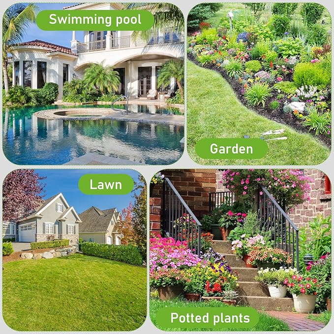 Solar Power Sprinkler Timer with Brass Inlet, CyberOrd Programmable Water Timer for Garden Hose, Hose Timers with Rain Delay/Manual/Automatic Watering System, Digital Irrigation for Yard, Lawn, Garden