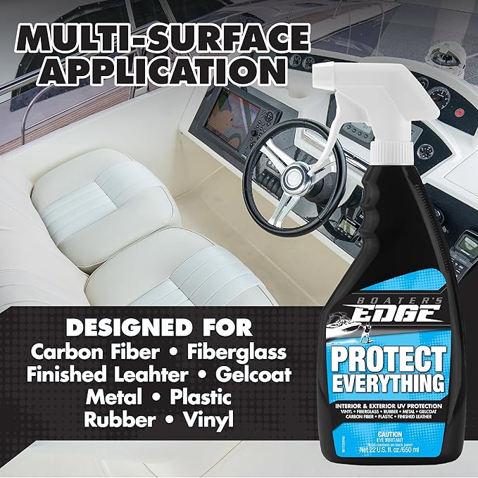 BOATER'S EDGE Protect Everything - Multi-Surface Interior/Exterior UV Protectant Spray - 32 OZ (BE1722)