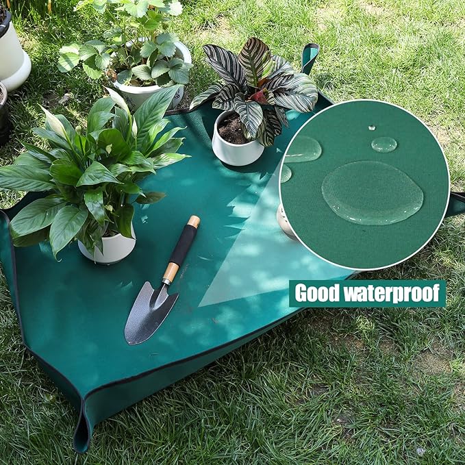 Plant Repotting Mat for Plants, Gardening Hand Tools for Gardeners, Oxford Cloth, 29.5 x 43.3in(75x110cm)