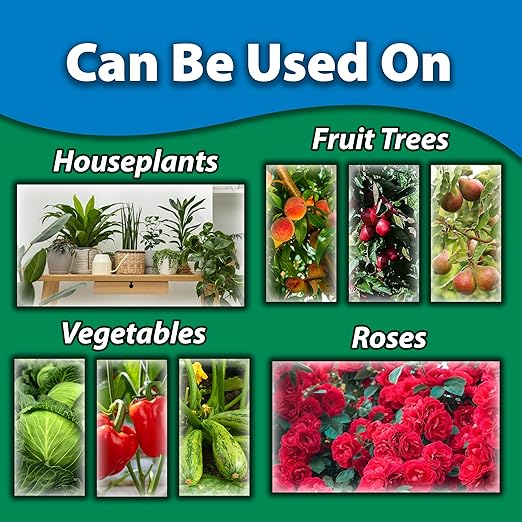 Monterey Fruit Tree Spray Plus for Control of Insects, Diseases, and Mites - Organic Gardening OMRI Listed, Contains Neem Oil and Pyrethrins, Bundled with Garden Measure Spoon - 32 oz