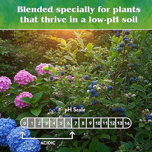 Down To Earth All Natural Fertilizers Organic Acid Mix - Plant Food for Blueberries, Raspberries, Azaleas and Rhododendrons 4-3-6, 15 lb