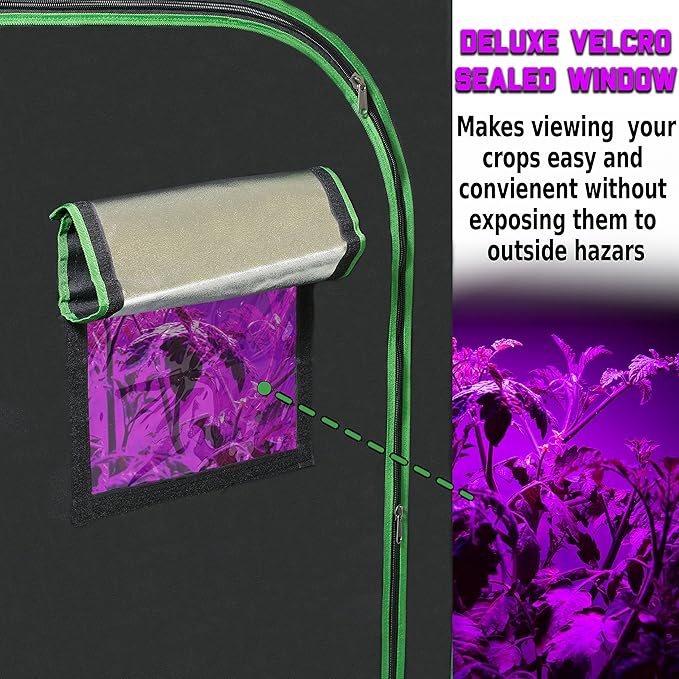 96x48x78 Reflective Indoor Grow Tent 4x8 - Mylar Grow Tent - for Indoor Grow Room - Hydroponics Growing Tent - Grow Tents
