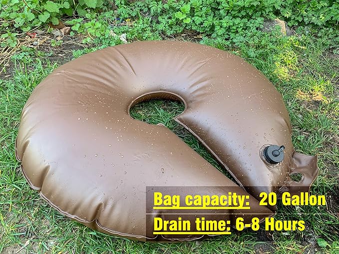 All New Extra Large 20 Gallon Tree Watering Ring/Bag(4 Packs),Deep Root&Slow Release&Automatic Drip Irrigation Watering System, Low-Profile Great for Multi-Trunk Newly Planted Small Trees and Shrubs